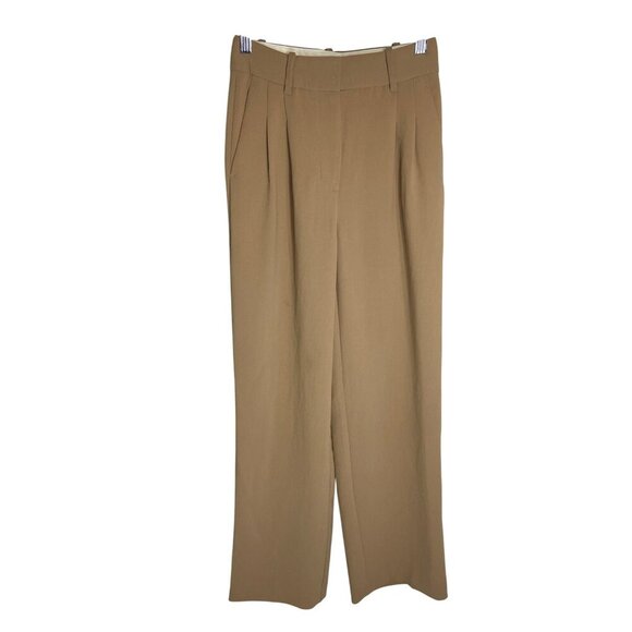 Wilfred The Effortless Pleated Tan Camel Pant Crepette-sz 00 - Picture 1 of 11